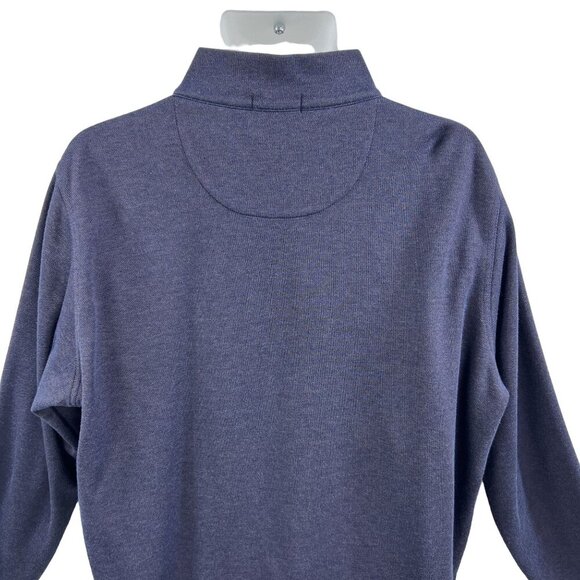 Peter Millar XL Mens Interlock Ottoman Quarter Zip Pullover banded cuffs and hem - Picture 5 of 16